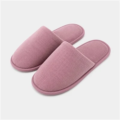Mara Magħluq Toe Coral Fleece Papoċċi